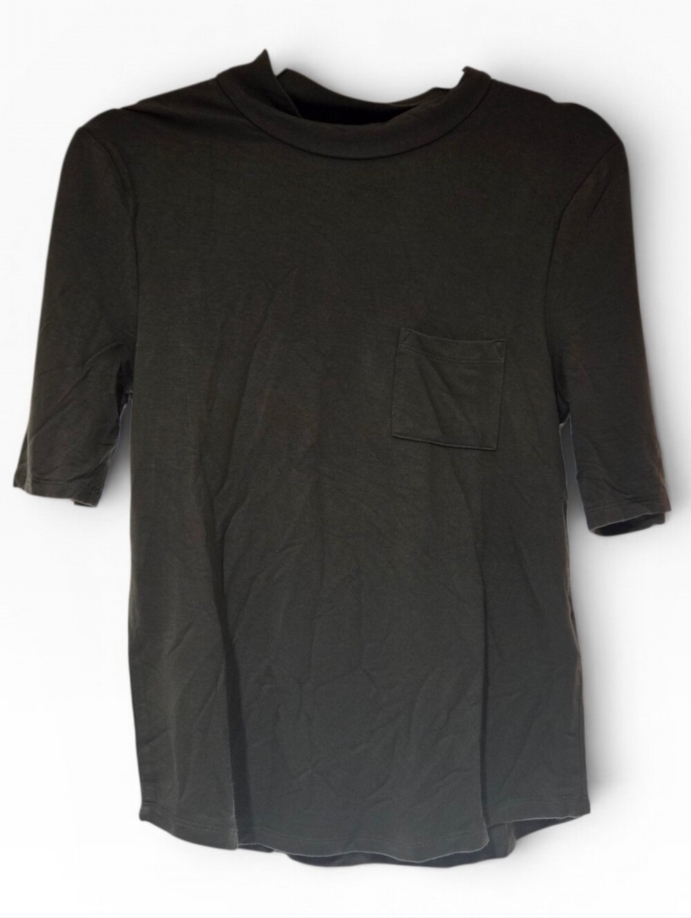 Articles Of Society Olive Green High Neck T-shirt Size Small Top NWT